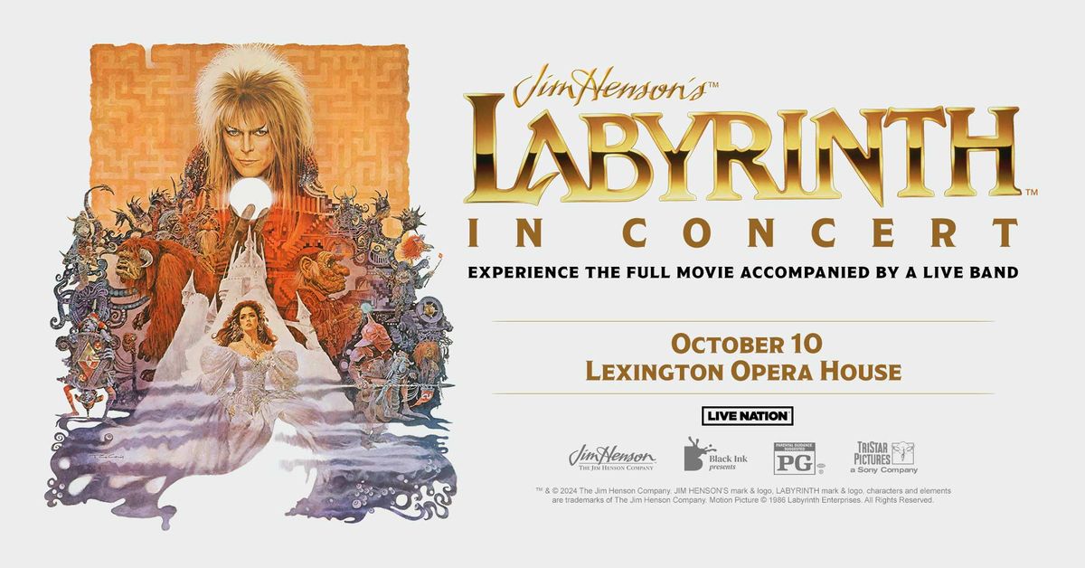 Jim Hensons Labyrinth In Concert, Lexington Opera House, 10 October 2024