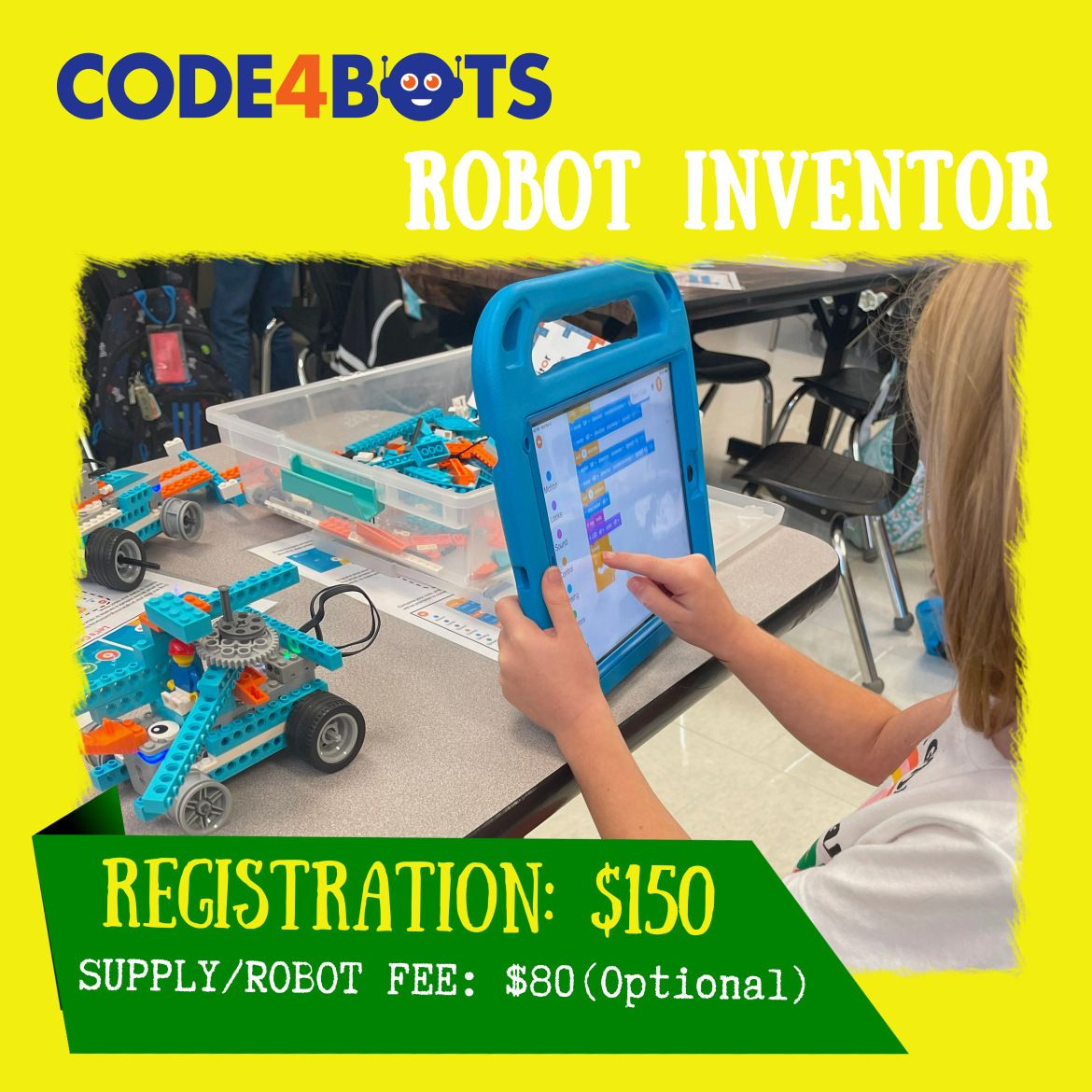 Code4Bots Robot Inventor After-School Robotics Classes at Timberwood Park Elementary