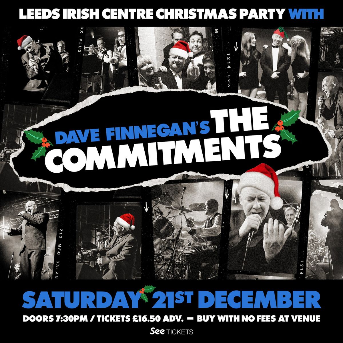 Dave Finnegan's THE COMMITMENTS: Leeds Irish Centre Christmas Party