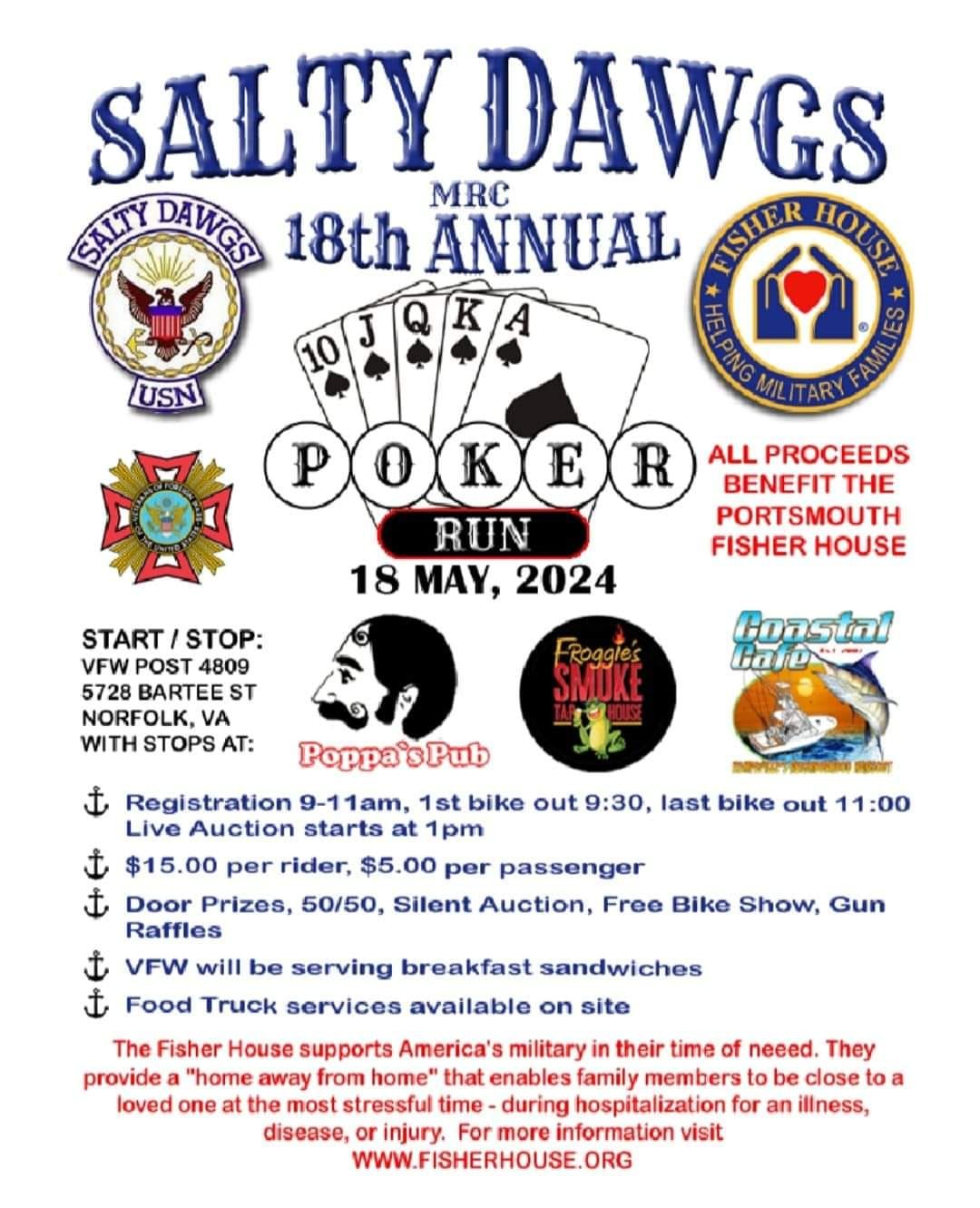Salty Dawgs MRC, 18th Annual Poker Run 