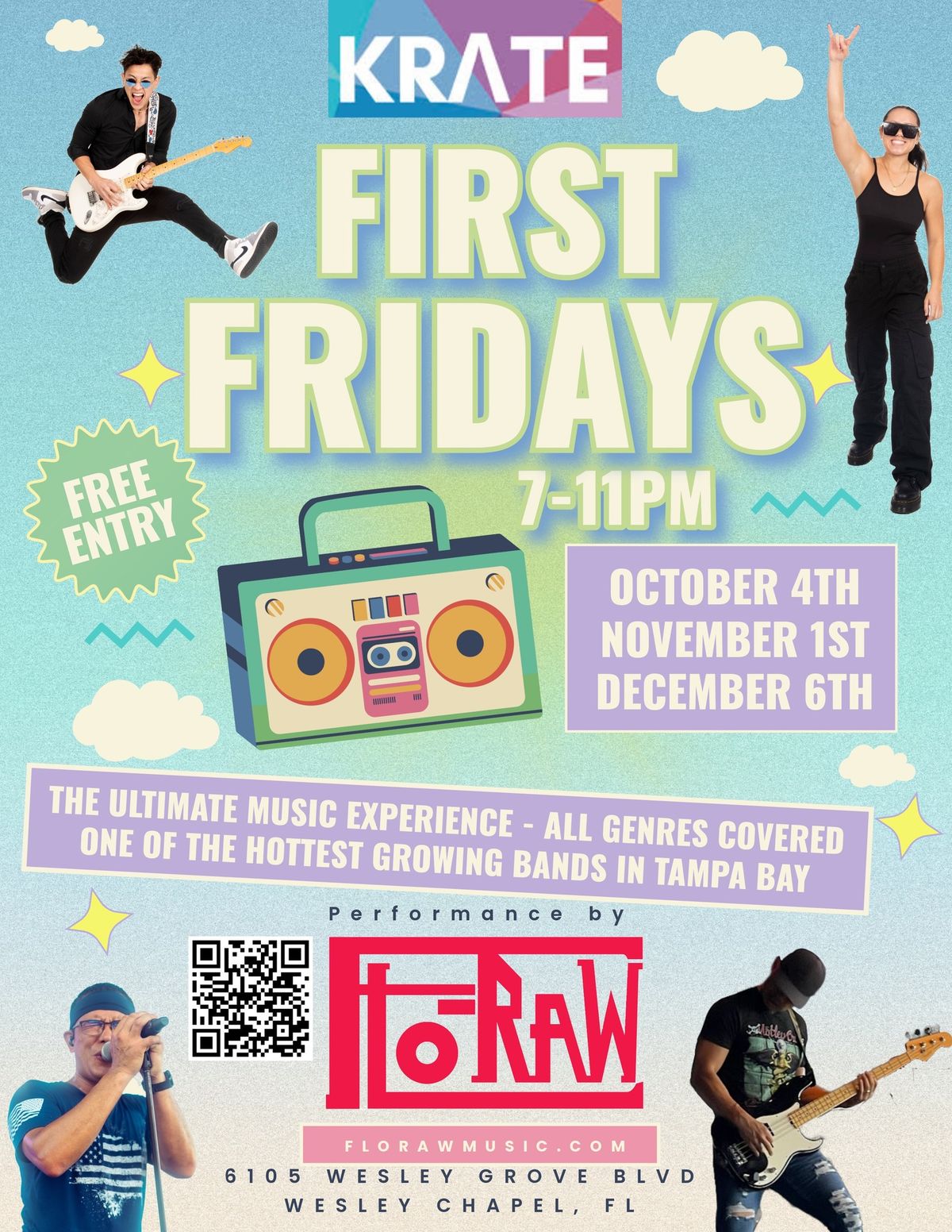 FLO-RAW Band - First Fridays at the Krate 