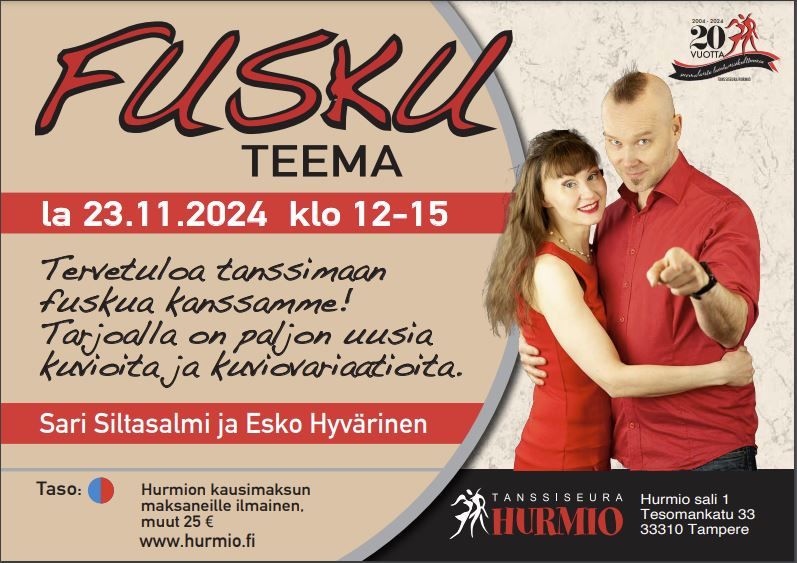 Fusku -teema, Sari Siltasalmi ja Esko Hyv\u00e4rinen \/ Hurmio, Tampere