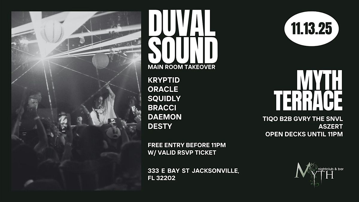 Electronic Thursdays Presents: Duval Sound Takeover | 11.13.25