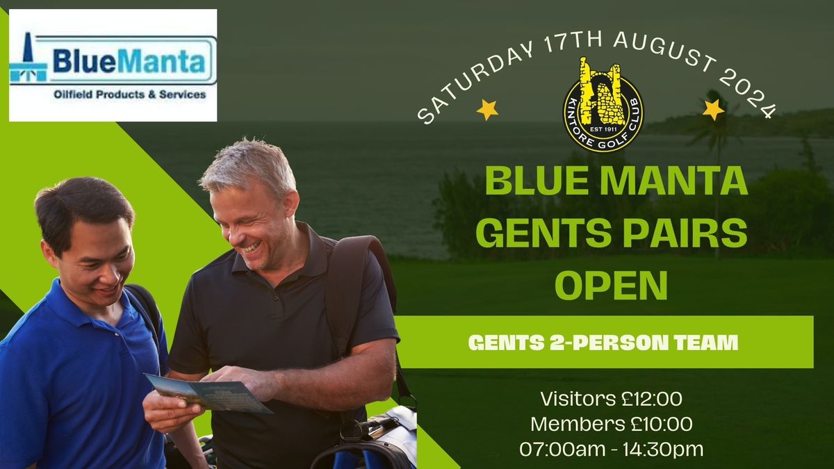 Blue Manta Gents Pairs Open (Gents 2 Person Team)