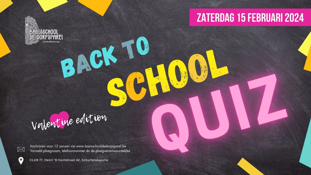 Back to school QUIZ 2025