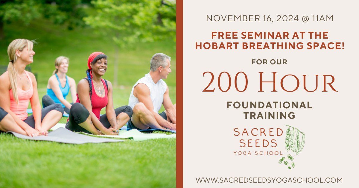 Free Seminar about our 200 Hour Yoga Training