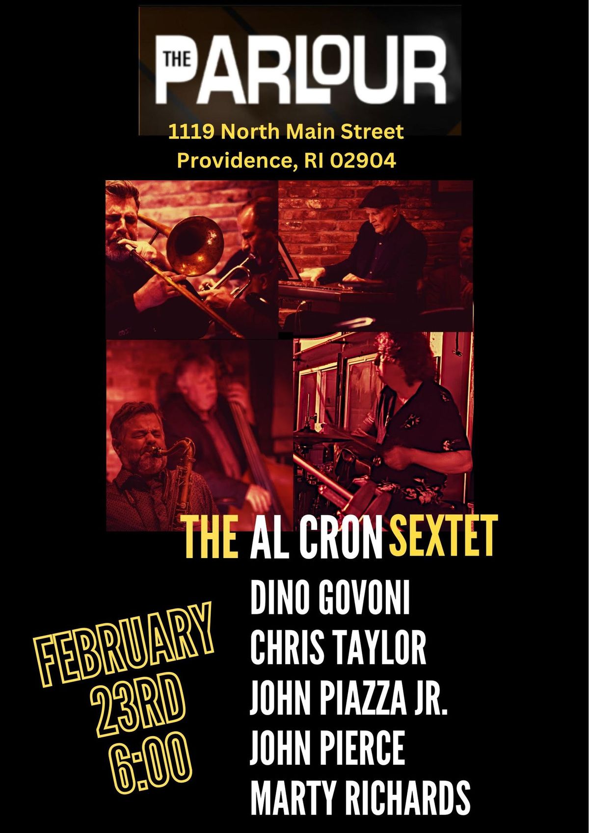 THE PROVIDENCE JAZZ SERIES PRESENTS: THE AL CRON SEXTET ALL-AGES