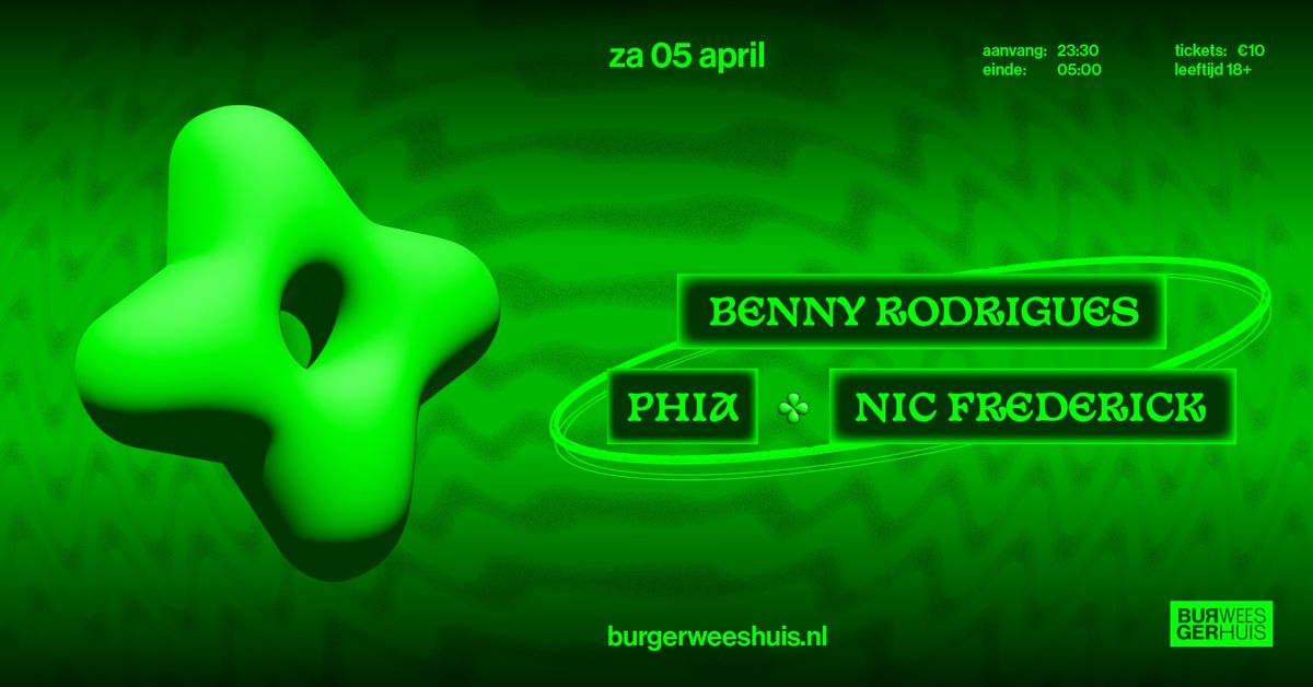 Hacienda w\/ Benny Rodrigues \/ PHIA \/ Nic Frederick