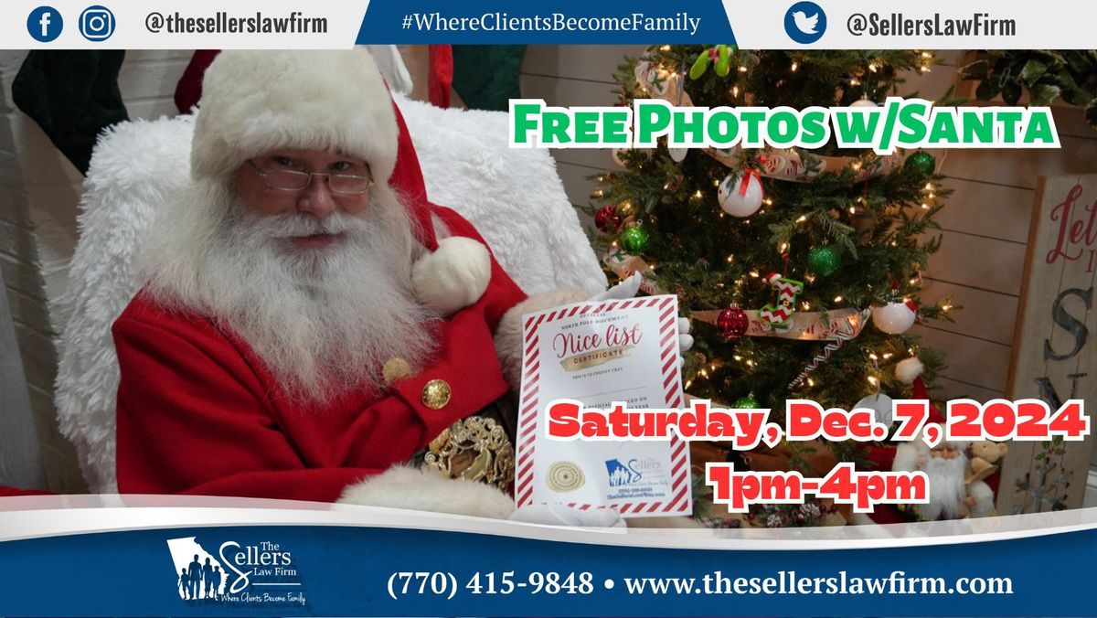 Free Photos w\/Santa 