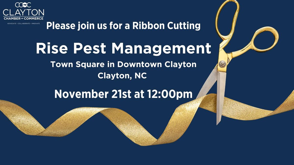 Ribbon Cutting - Rise Pest Management