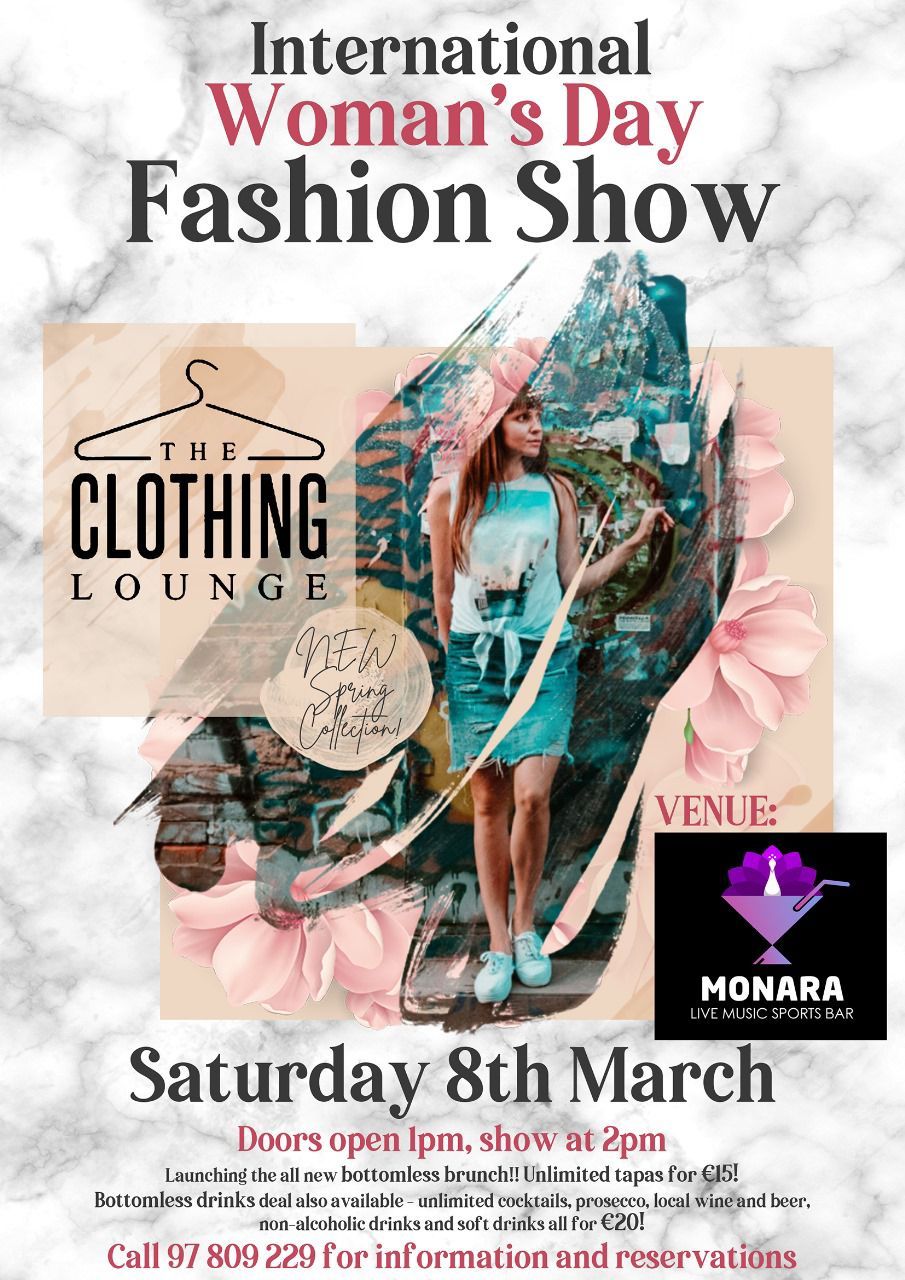 Bottomless Tapas & Drinks plus Fashion Show with The Clothing Lounge