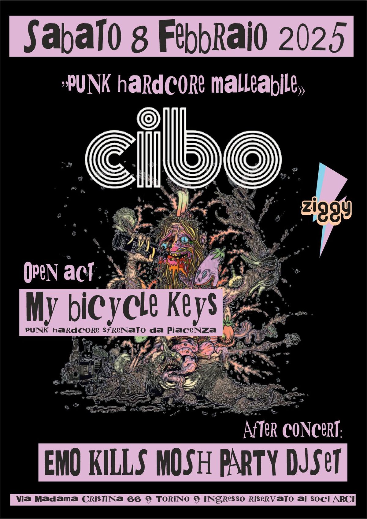 CIBO + MY BICYCLE KEYS + EMOKILLS MOSH PARTY