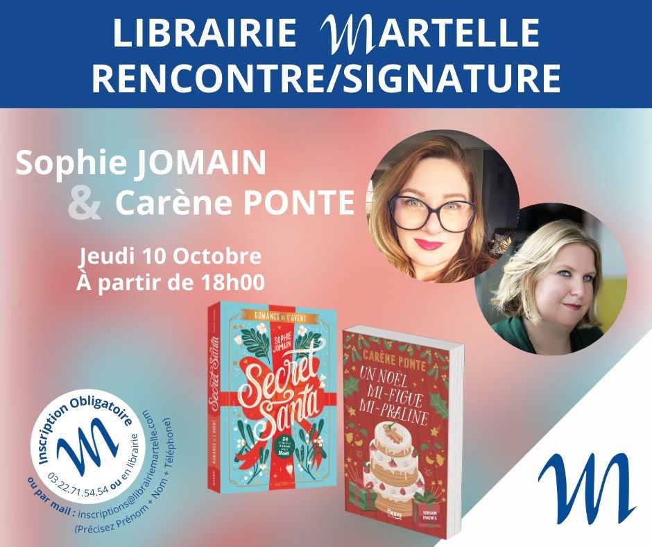 RENCONTRE \/ SIGNATURE - Sophie JOMAIN et Car\u00e8ne PONTE