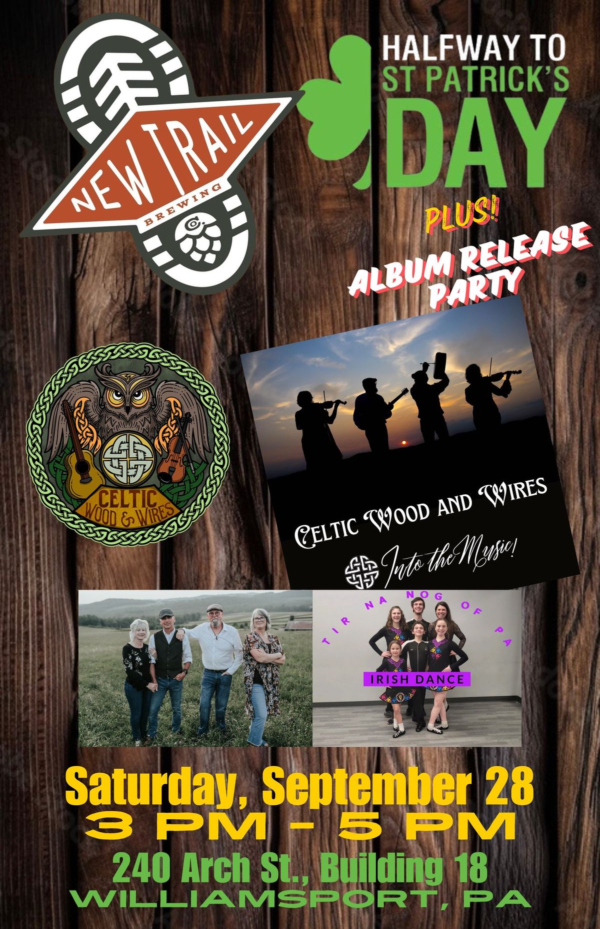 New Trail Brewing - 1\/2 Way to St. Patrick\u2019s Day & Celtic Wood and Wires Album Release Party