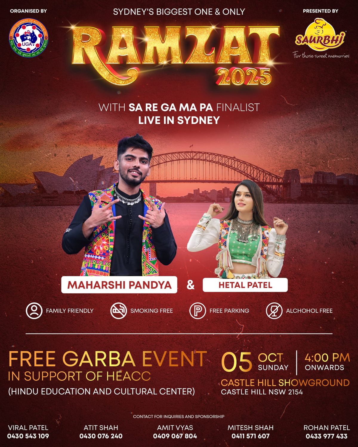 RAMZAT 2025 \u2013 Sydney\u2019s Ultimate FREE Garba Experience!