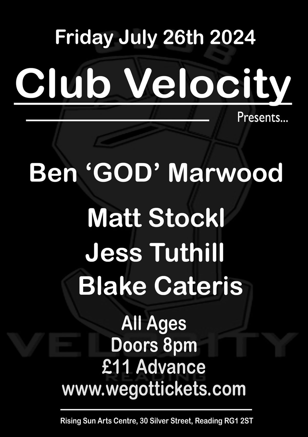 Club Velocity Ben Marwood\/Matt Stockl\/Jess Tuthill\/Blake Cateris