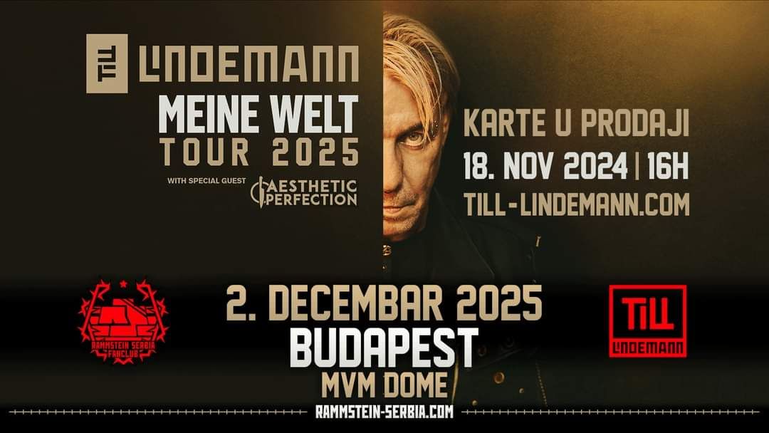 Till Lindemann | MVM Dome Budapest | 02\/12\/2025 | PREVOZ iz Beograda i Novog Sada