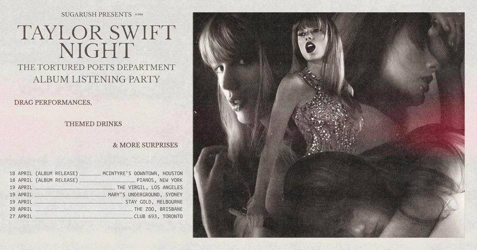 sugarush: Taylor Swift Album Listening Party - Houston 