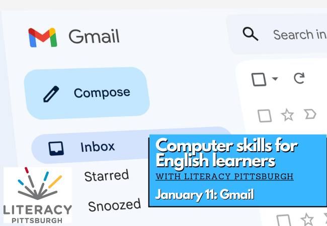 Computer skills for English learners with Literacy Pittsburgh: Gmail