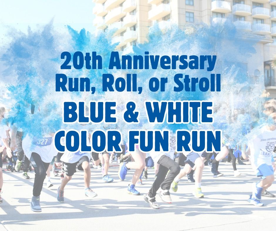 Blue & White Color Fun Run