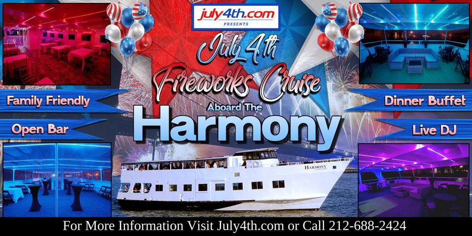 Fourth of July NYC Party Cruise on Harmony Yacht