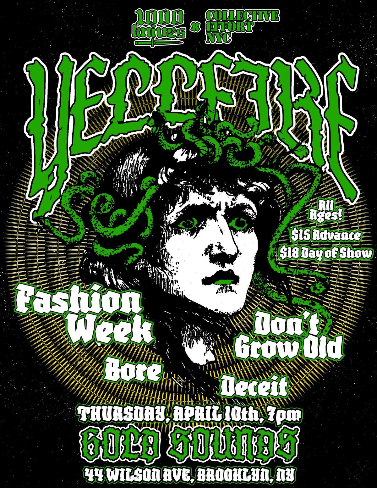 Yellfire \/\/ Fashion Week \/\/ Don't Grow Old \/\/ Bore \/\/ Deceit