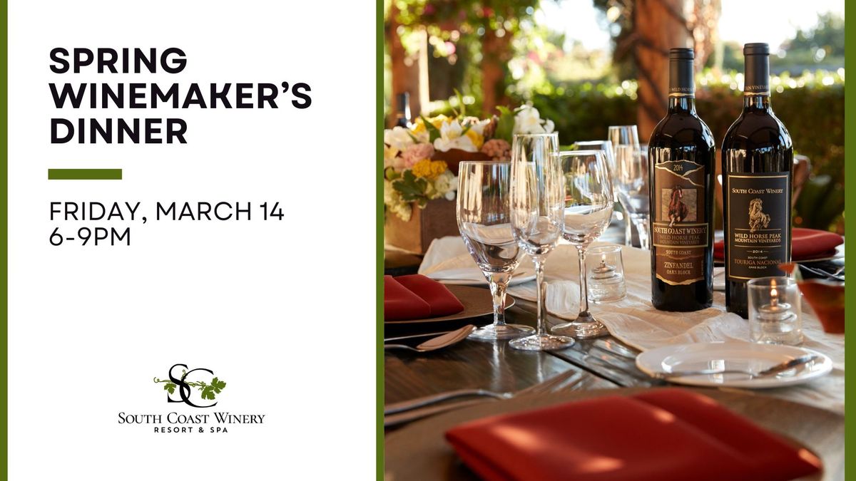 Spring Winemaker's Dinner