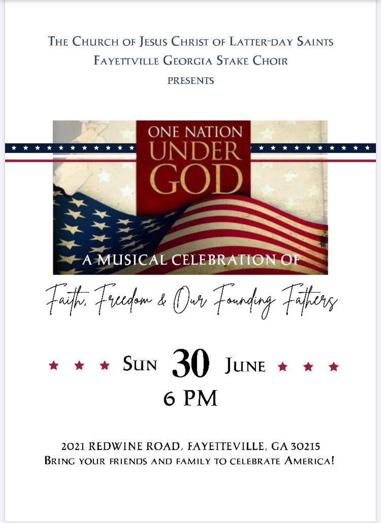 One Nation Under God: A Musical Celebration of Faith, Freedom, and Our Founding Fathers