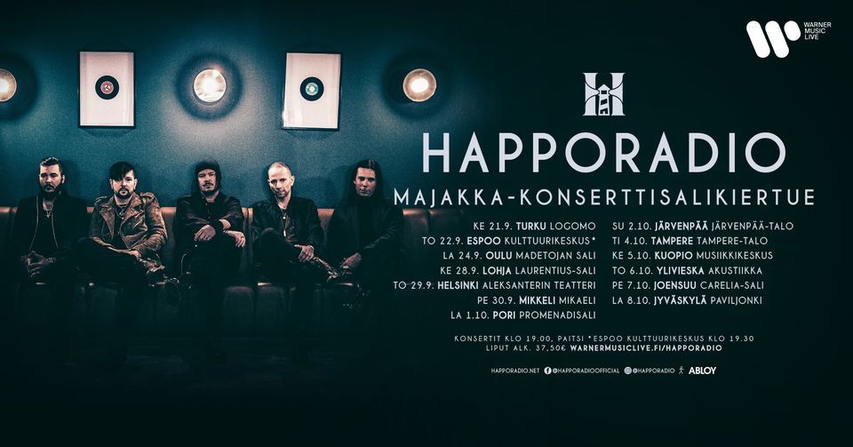 Happoradio - Majakka-konserttisalikiertue