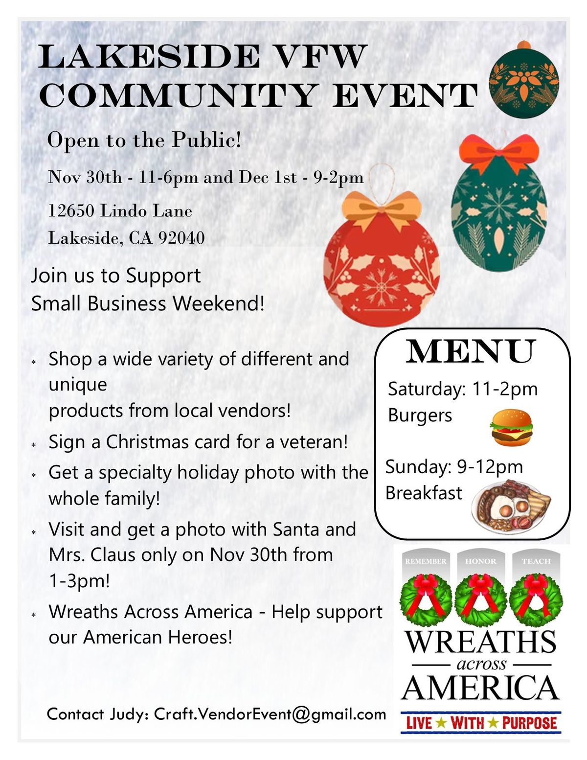 Lakeside VFW Community Event