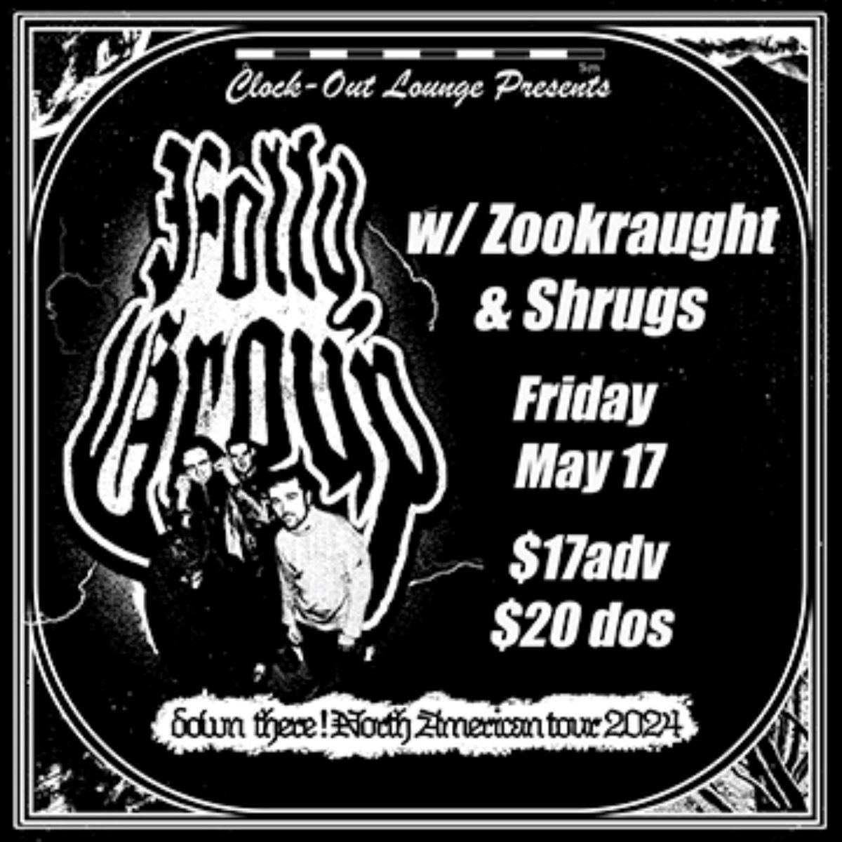 Clock-Out Lounge Presents: Folly Group w\/ Zookraught, Shrugs