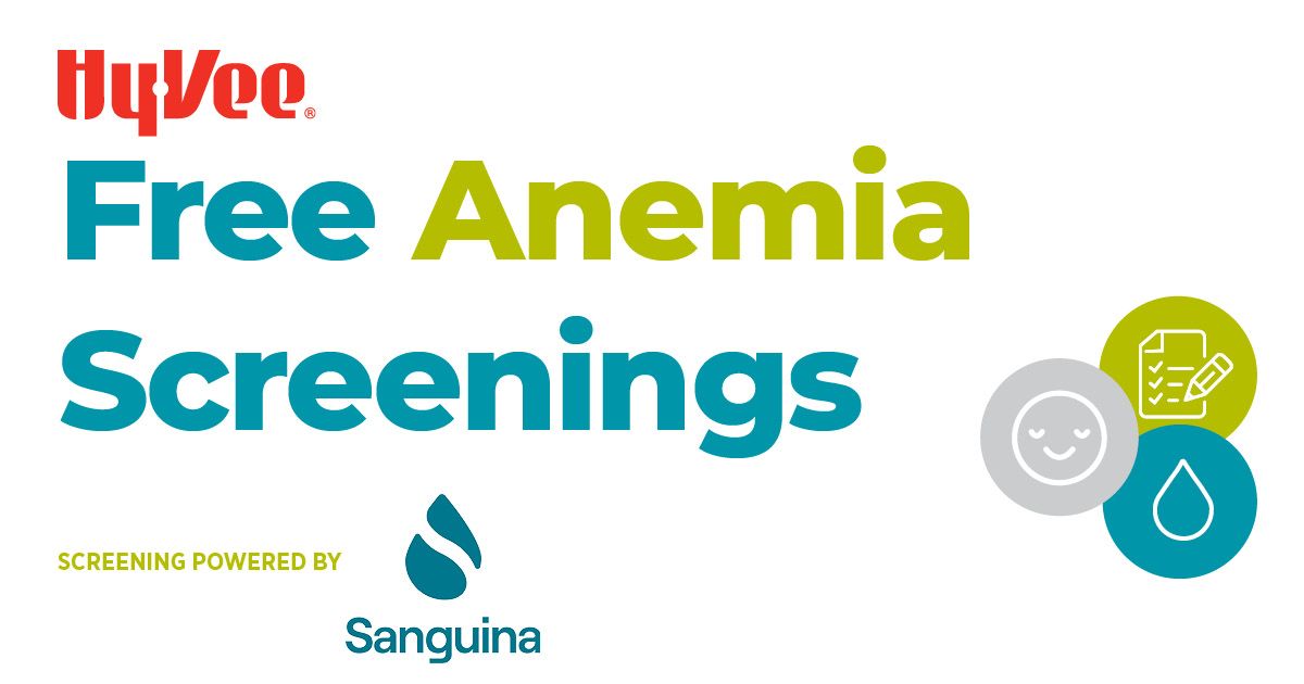 Free Anemia Screenings at Valley West Hy-Vee
