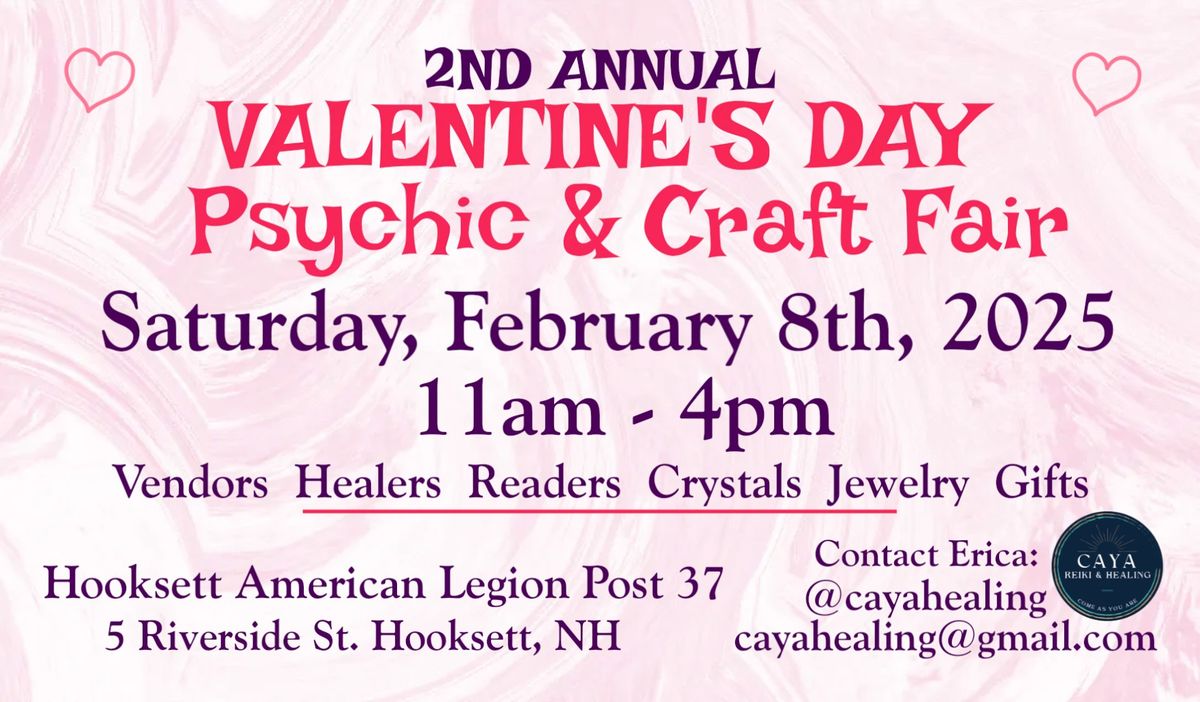 2nd Annual Valentine's Day Psychic & Craft Fair