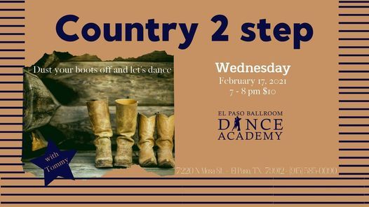 Country Western 2 Group Class With Tommy El Paso Ballroom Dance Academy 17 February 21