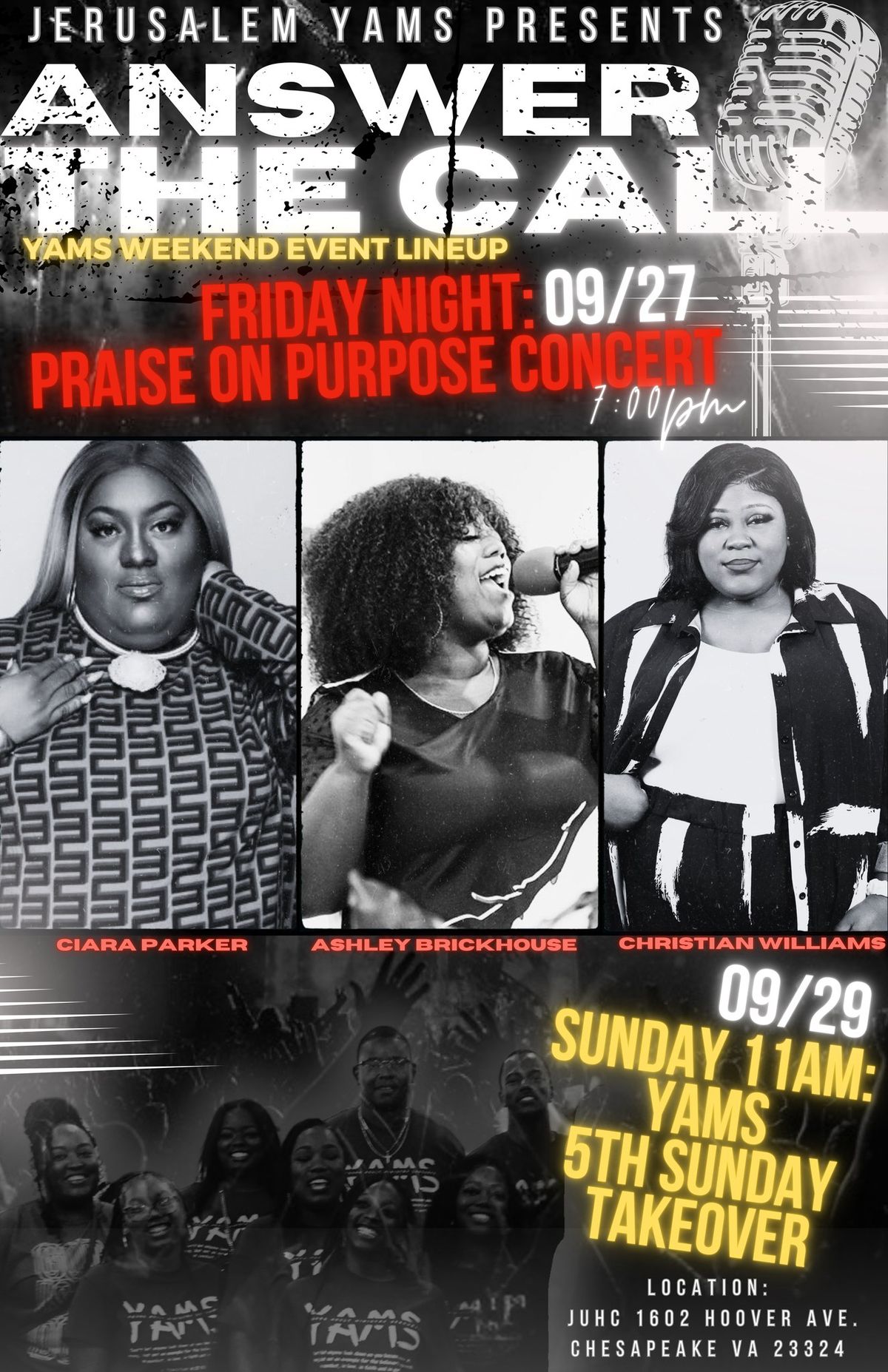 YAMS ERA PRESENTS PRAISE ON PURPOSE CONCERT