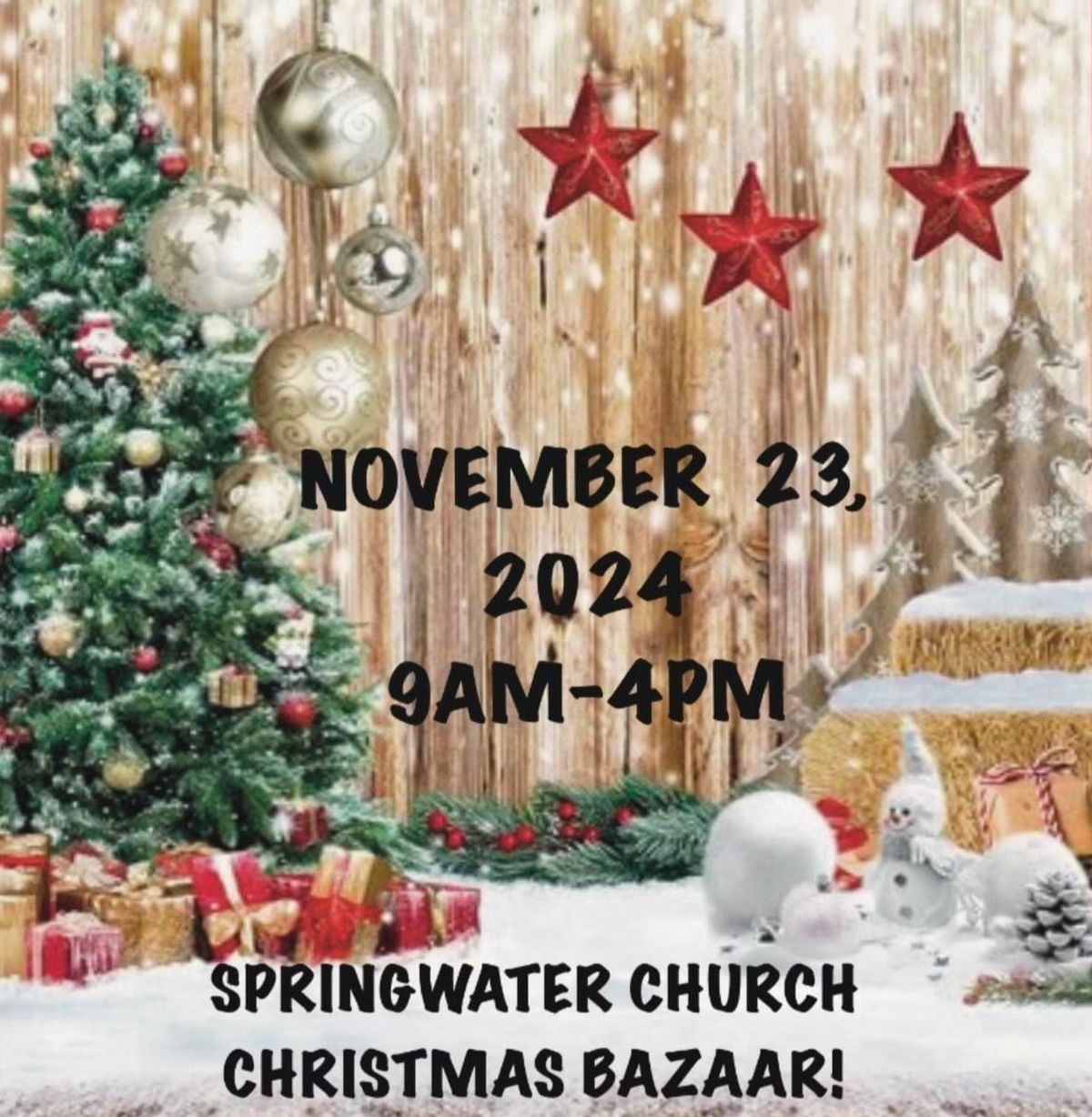 Springwater Church Christmas bazaar! 