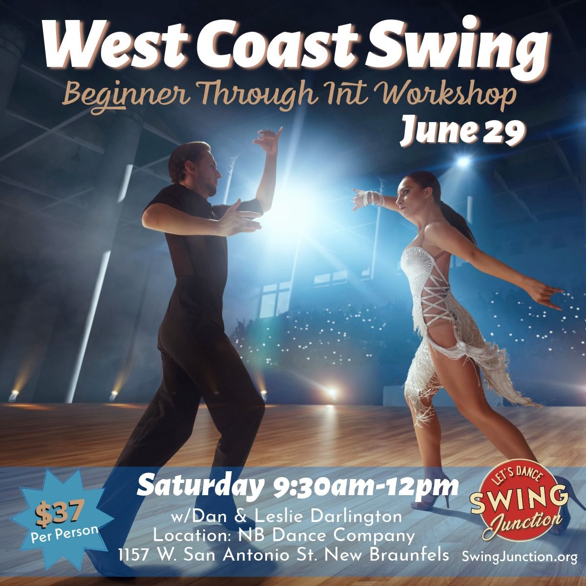 Learn to West Coast Swing - Workshop June 29