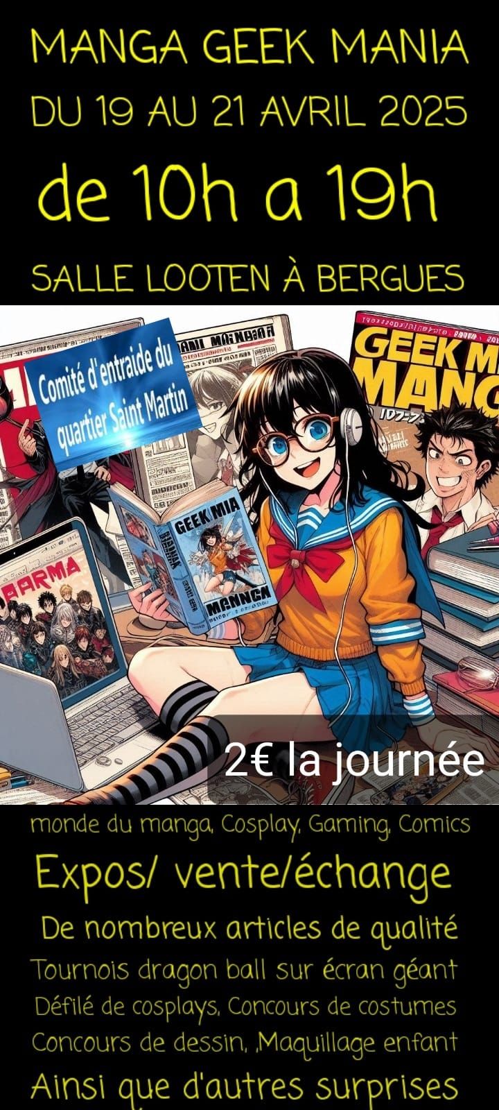 1ere \u00e9dition du Manga Geek Mania