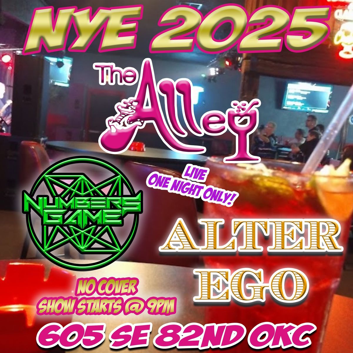 Come party with us New Year's Eve @ the Alley club!