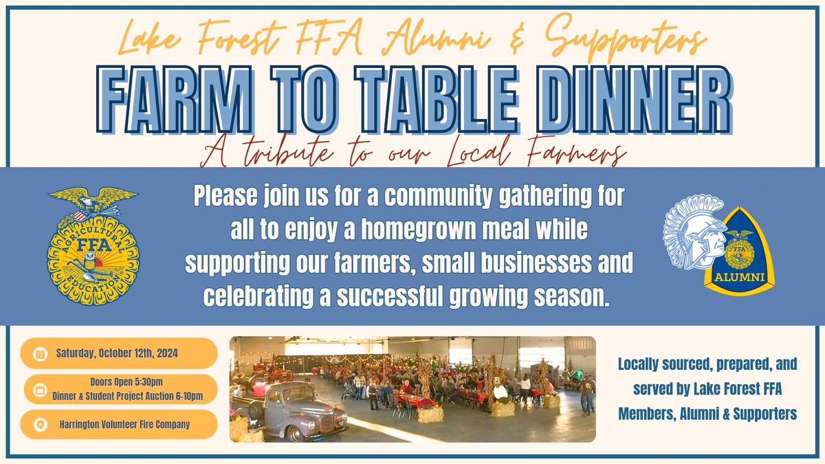 Farm to Table Dinner, Lake Forest Alumni 