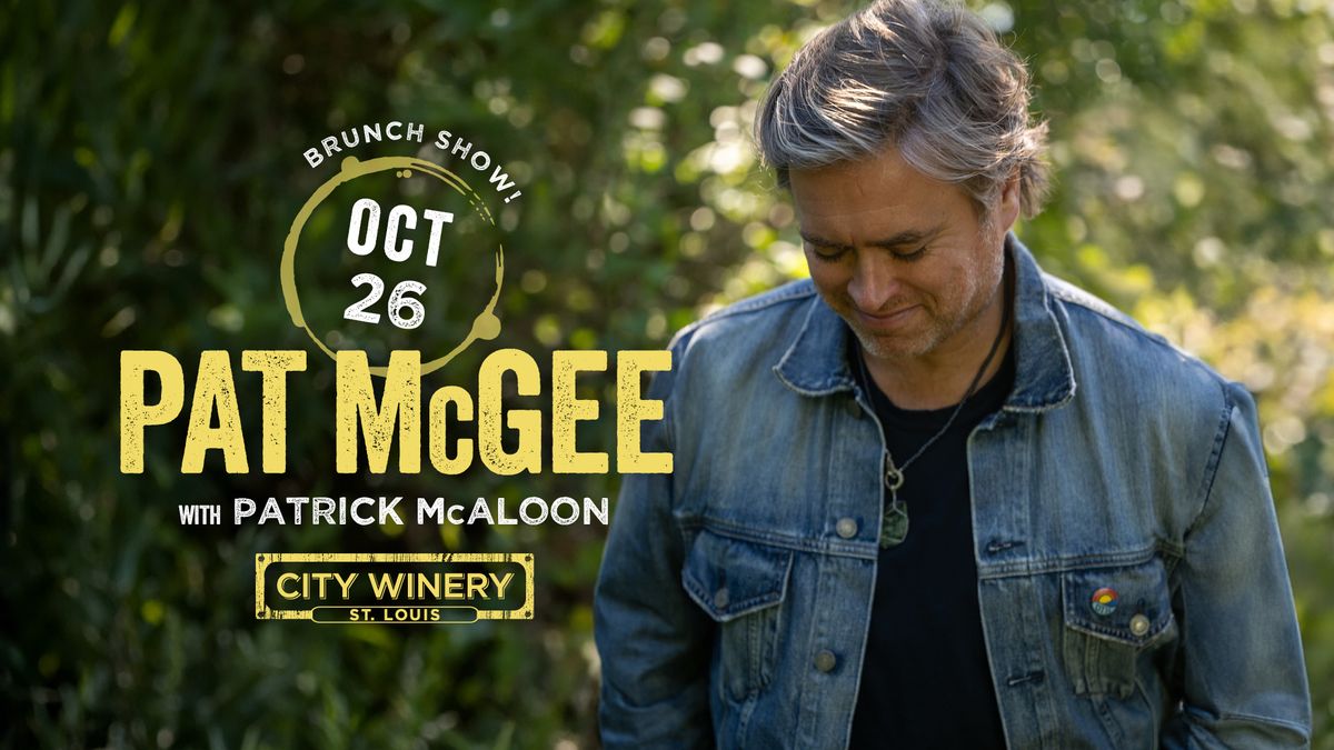 Pat McGee (Brunch Show) at City Winery STL