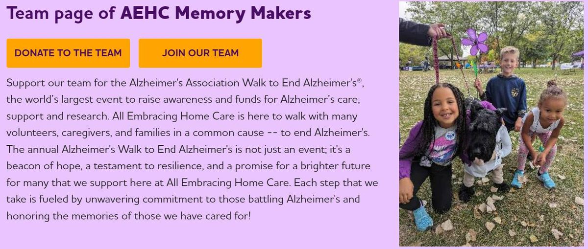 Walk To End Alzheimer's