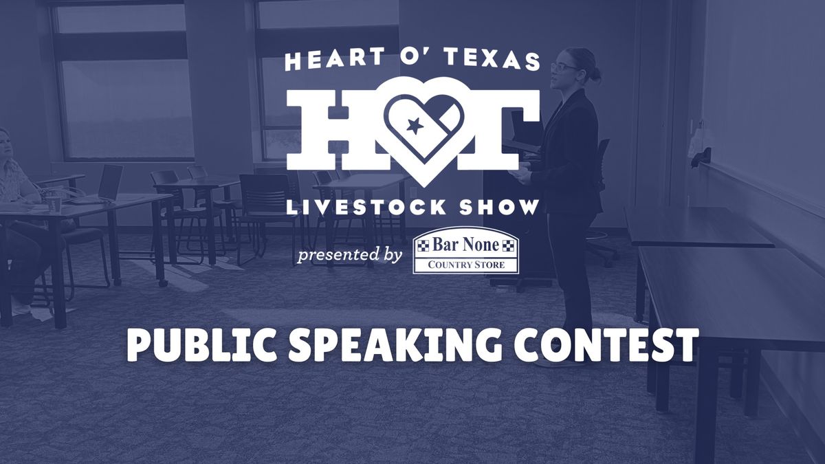 Heart O' Texas Agricultural Public Speaking Contest