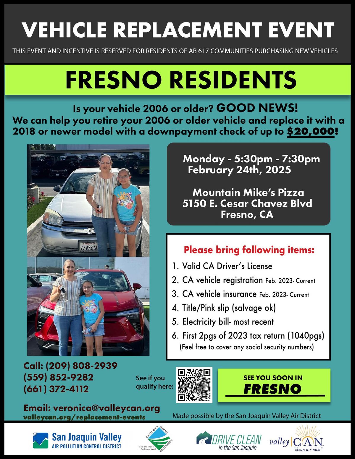 Vehicle Replacement Workshop - FRESNO!