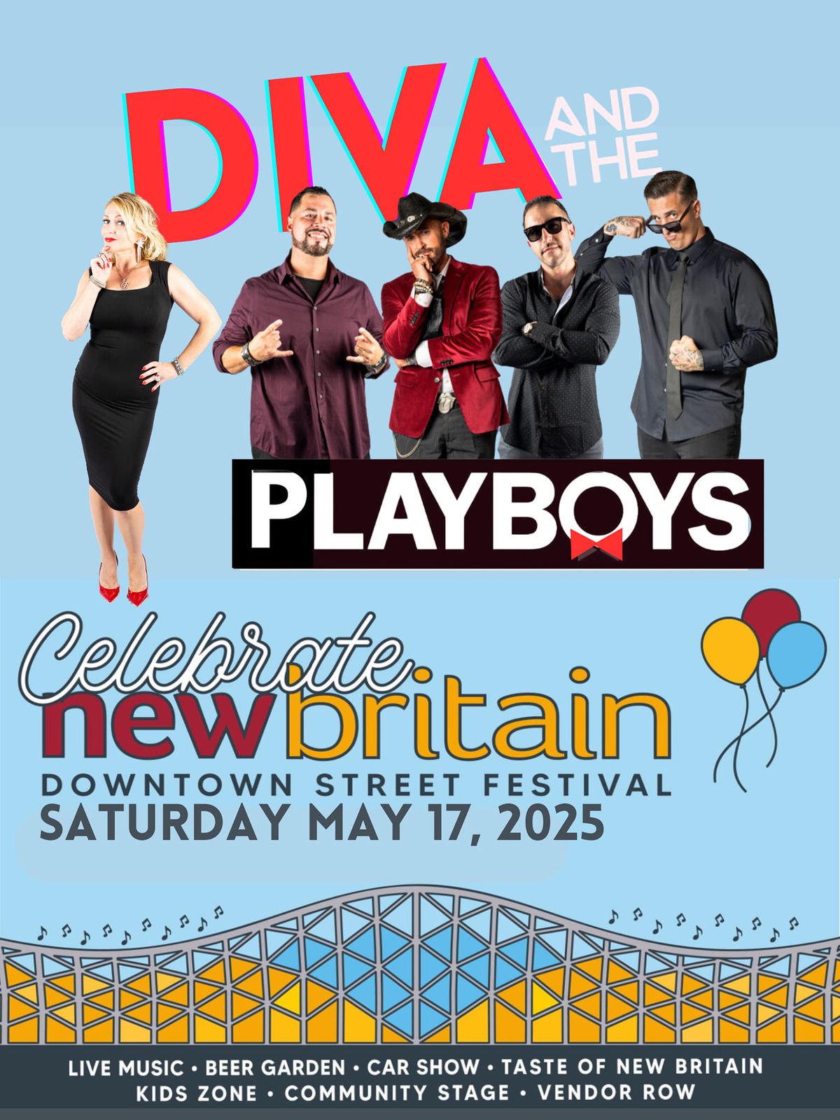 Diva and the Playboys @ Celebrate New Britain 5\/17\/25!