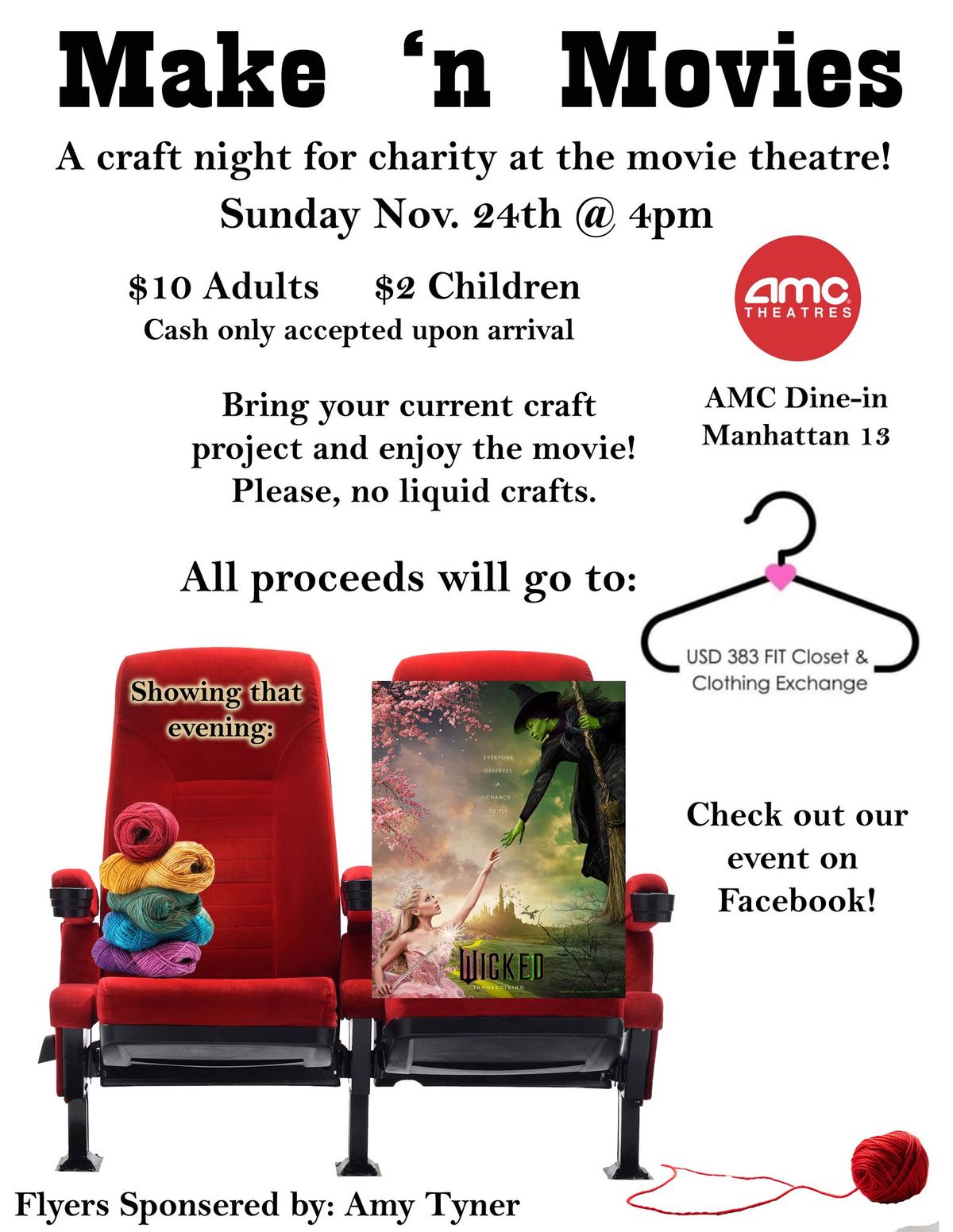 Make 'n Movies - A Craft Night for Charity at the Move theater