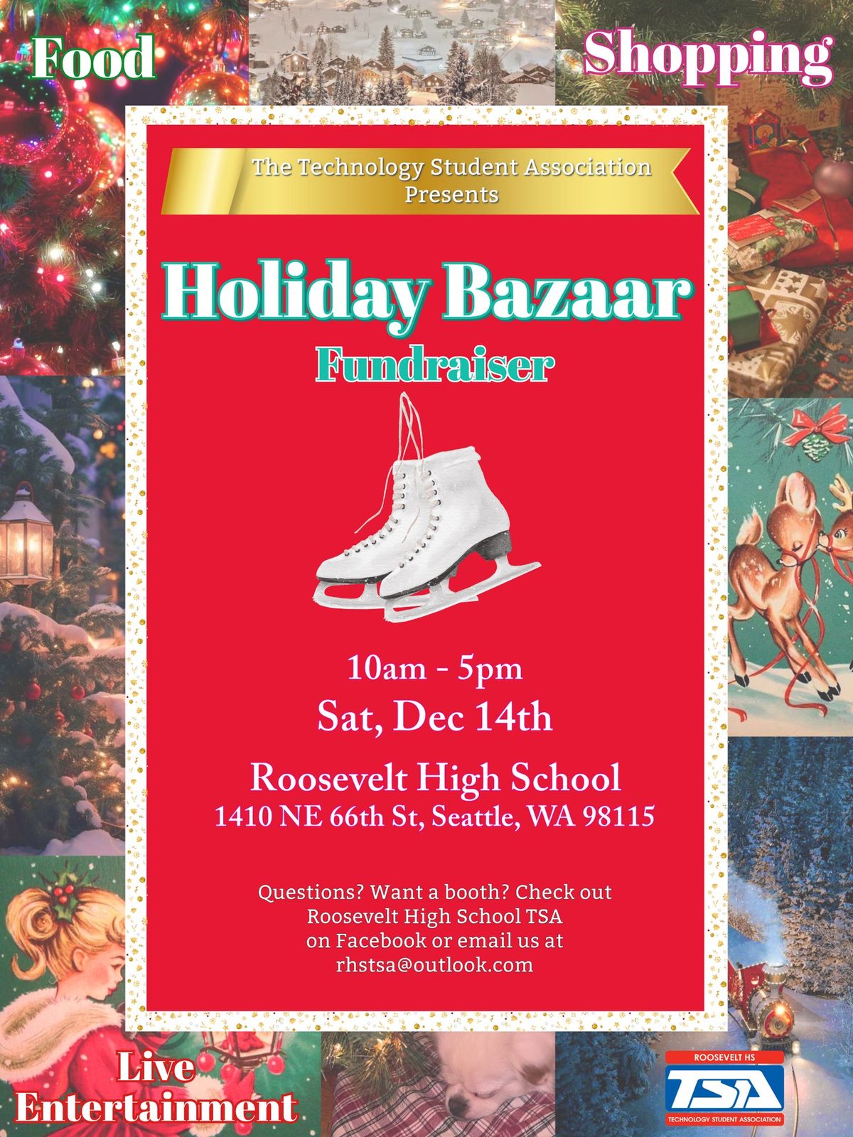 Holiday Bazaar Fundraiser at Roosevelt High School, Seattle