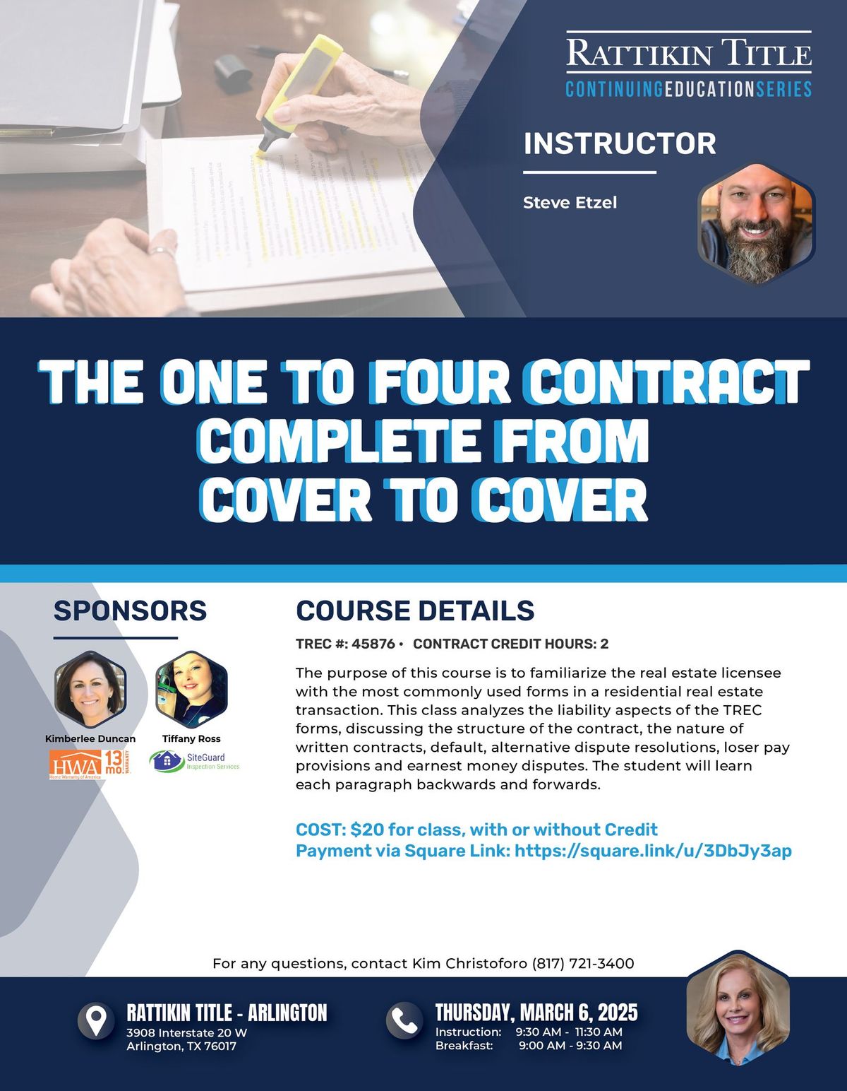 The One to Four Contract - Complete from Cover to Cover