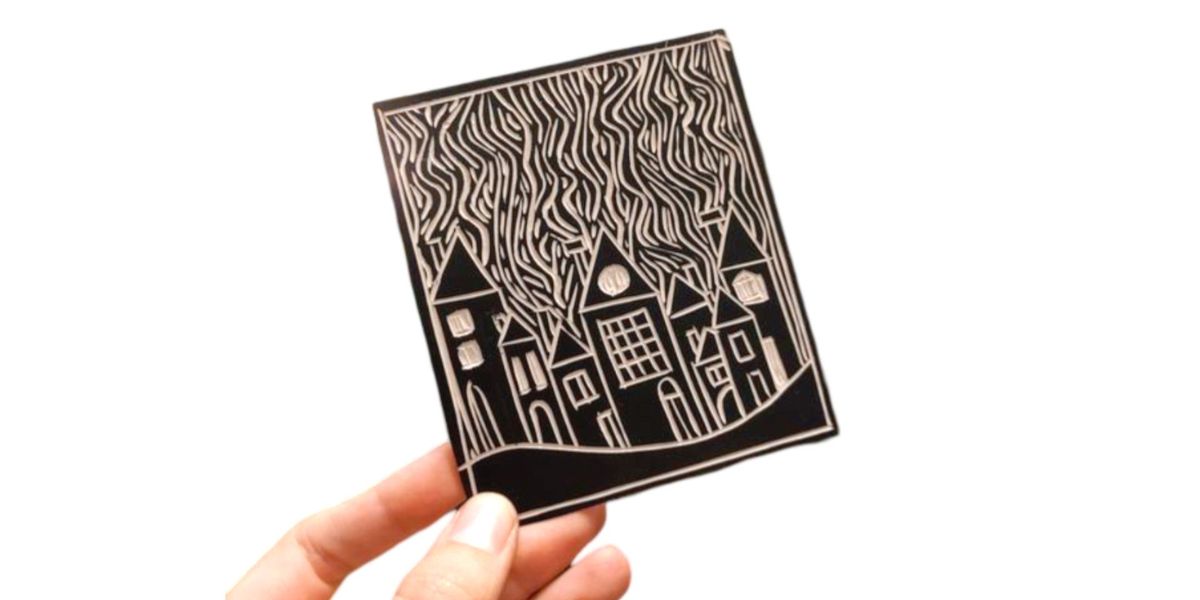 Blockprinting - Linocarved Holiday Cards