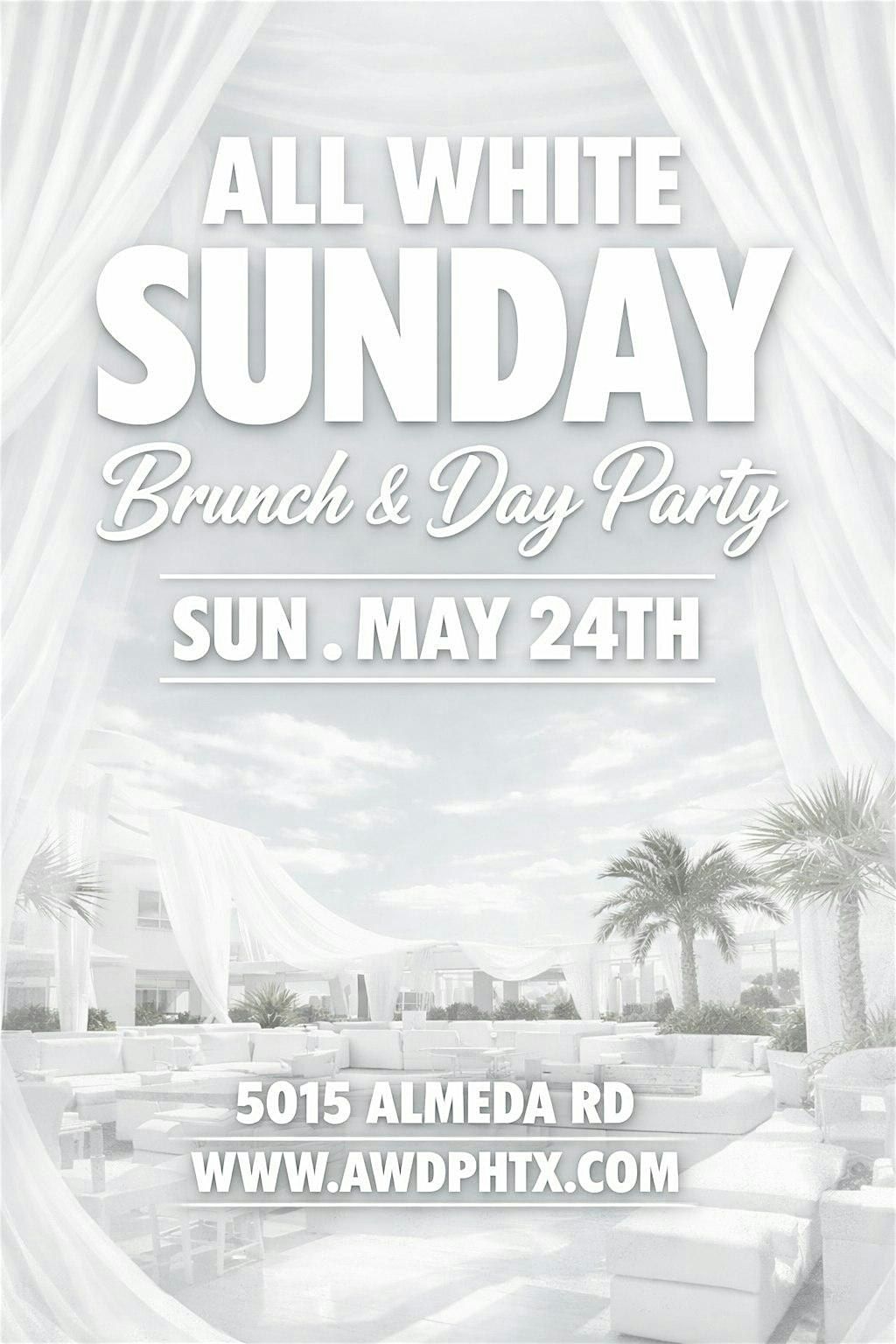 MDW ALL WHITE SUNDAY BRUNCH AND DAY PARTY AT 5015